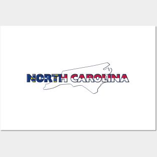 North Carolina Colored State Letters Posters and Art